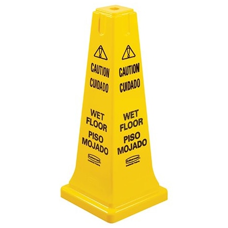Bsc Preferred Wet Floor Safety Cone - 4-Sided Multilingual Cone BUY00442509